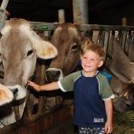 Kinder im Stall